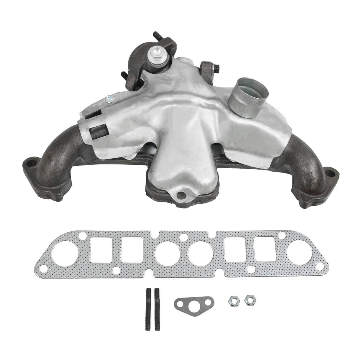Solidspare Cast Iron Exhaust Manifold w/ Gasket Kit For Cherokee Dakota Truck Wrangler 2.5L