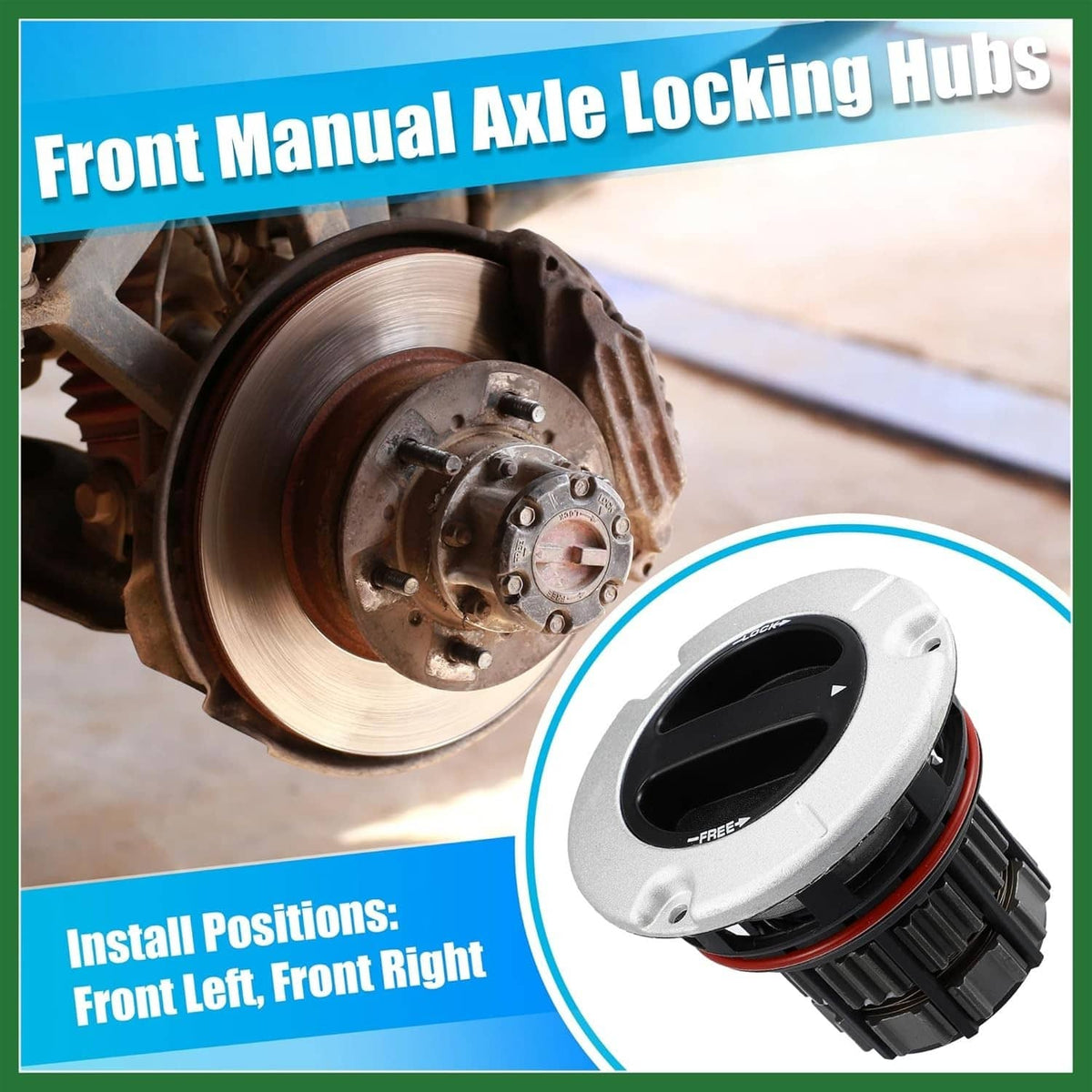 Solid Spare 4WD Front Manual Lock Hub Link For 2005-2023 Ford F250 F350 F450 F550 Super Duty