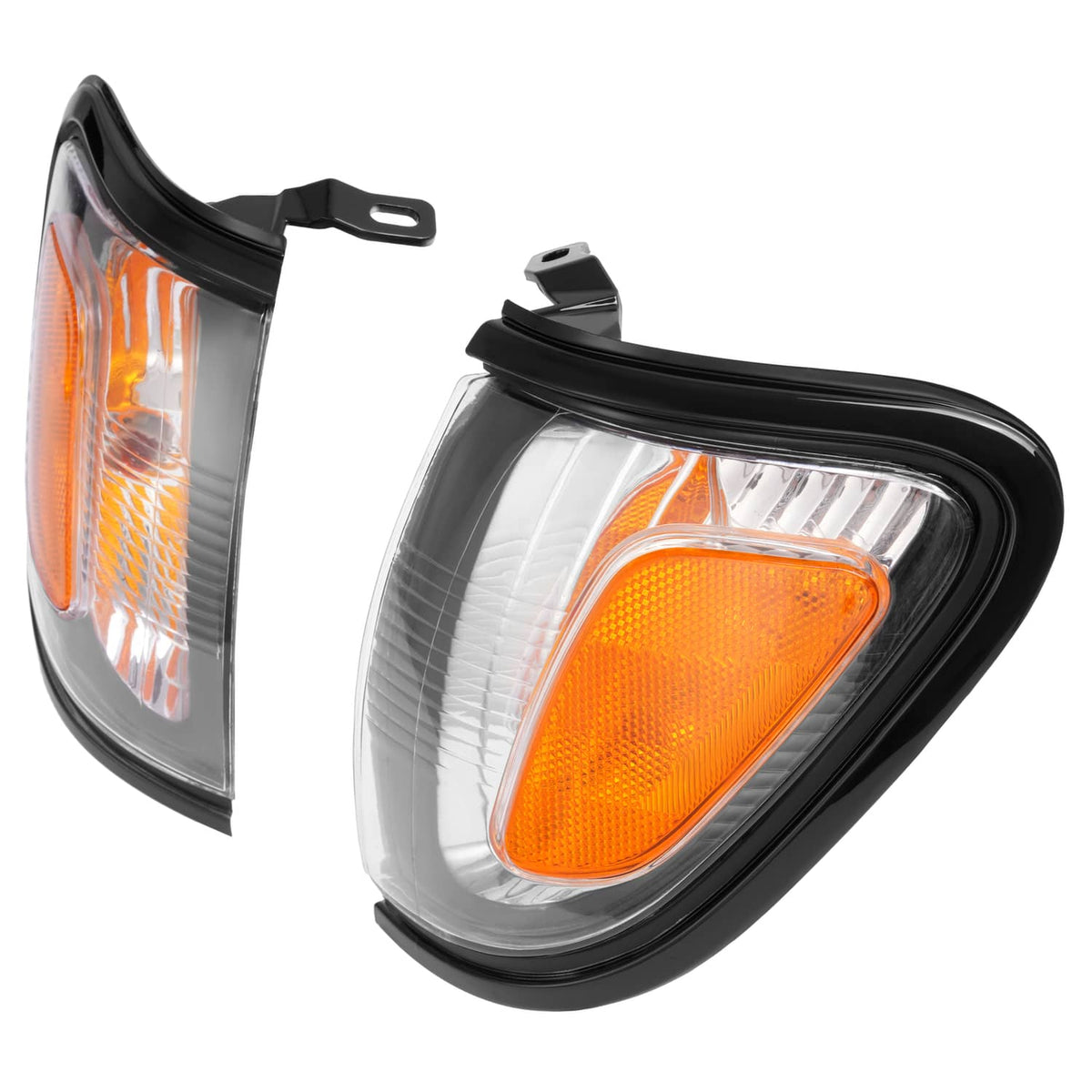 Solid Spare For Toyota Tacoma 2001-2004 Headlights Corner Signal Lights Bumper Lamp w/Bulbs