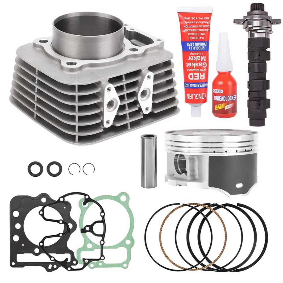Solidspare For Honda TRX400EX 1999-08 Camshaft & 85mm Cylinder Piston Top End Rebuild Kit