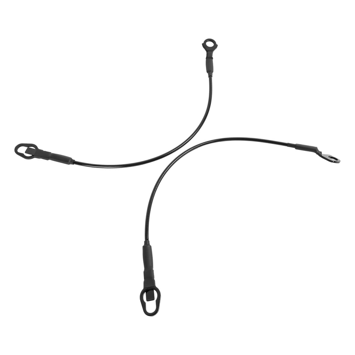 Solid Spare For Ford F-150 F250 F350 1983-1986 Truck Rear Tailgate Cables Straps Set LH+RH