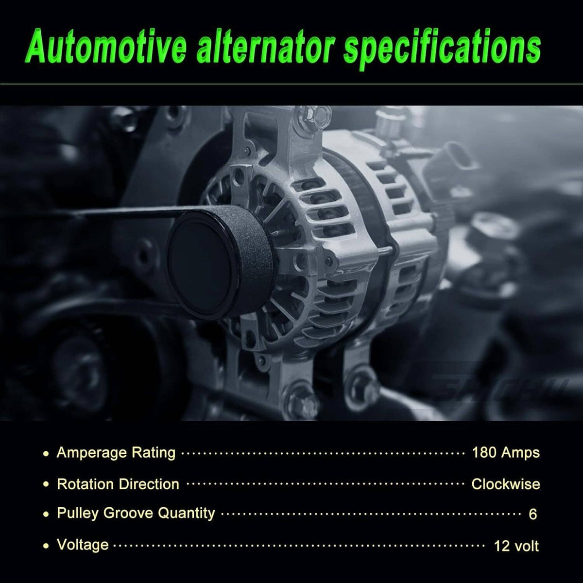 Solidspare Alternator For BMW 328i 2007-2013 328i xDrive 2009; 400-24214 400-24287 11301