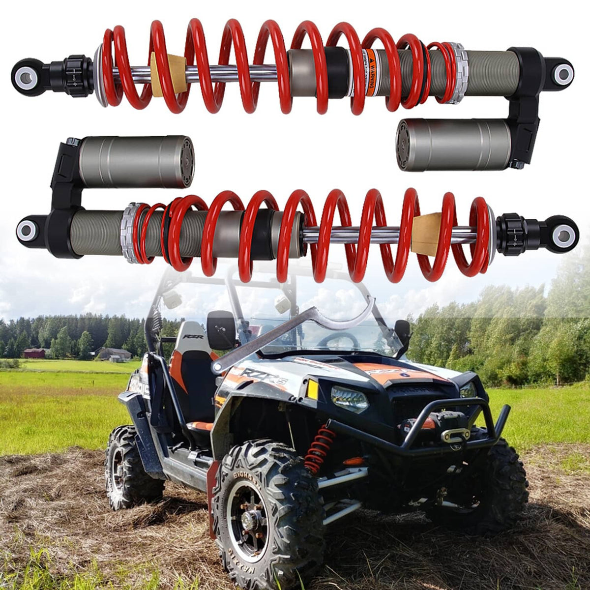 Solidspare Adjust Front Shocks Absorber For Polaris RZR S 800 / RZR 800 S Model 60"