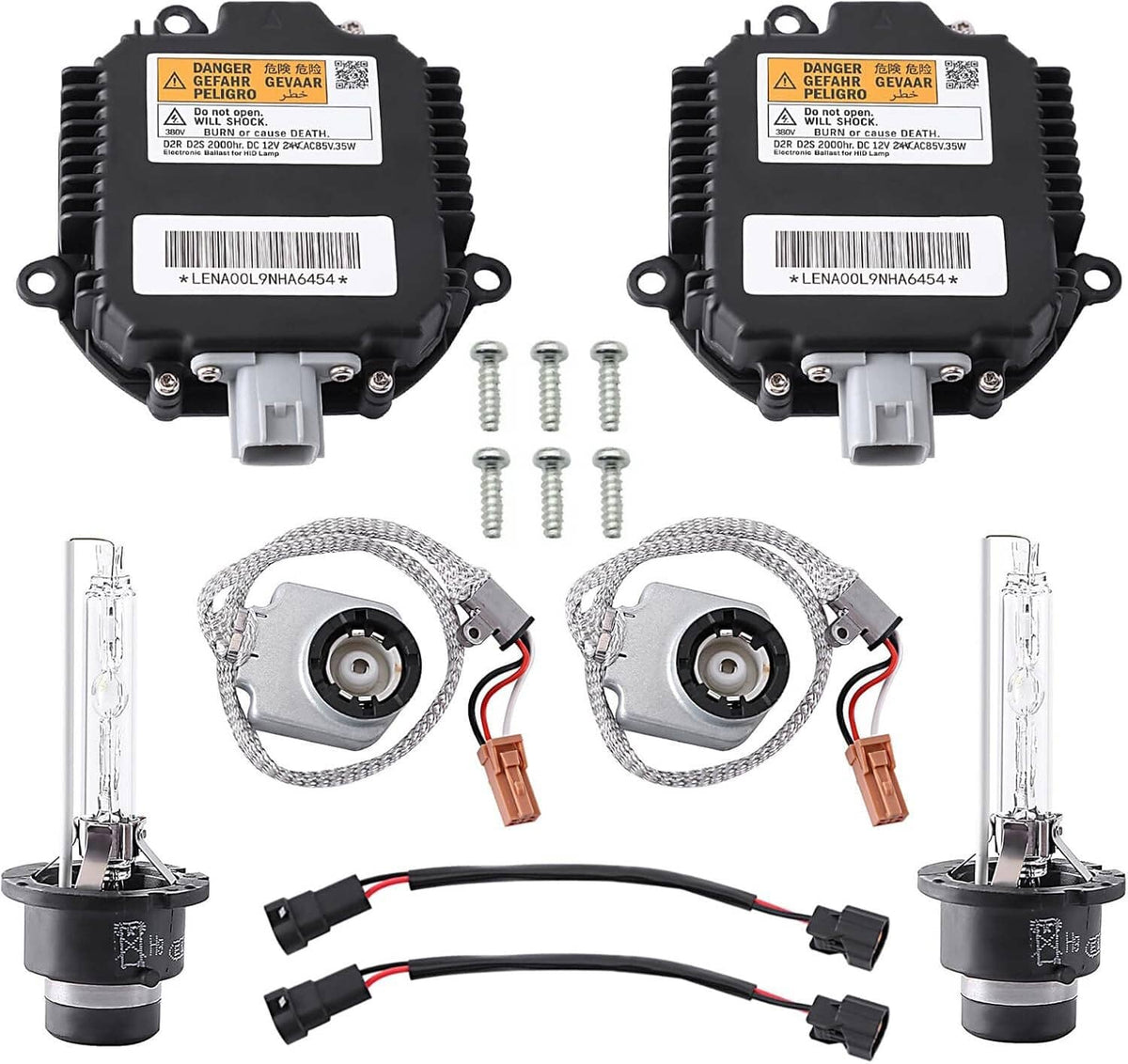 Solid Spare 2 Set Xenon Ballast Igniter HID D2S Bulb Kit For 07-15 Infiniti G35 G37 Q40 Q50