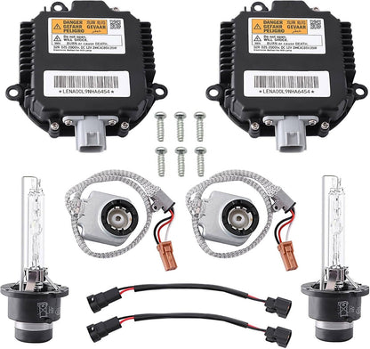 Solid Spare 2 Set Xenon Ballast Igniter HID D2S Bulb Kit For 07-15 Infiniti G35 G37 Q40 Q50