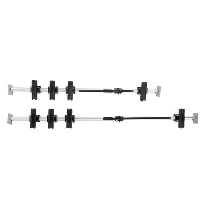Solid Spare Truck Bed Rod Rack Fishing 4 Rod Holder Aluminum Adjustable Pickup Silvery Black