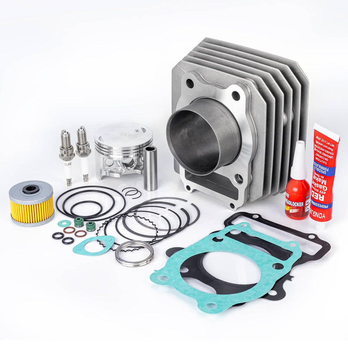 Solidspare For 1988-00 Honda TRX 300 Fourtrax FW Cylinder Top End Rebuild Kit 12000-HC4-000
