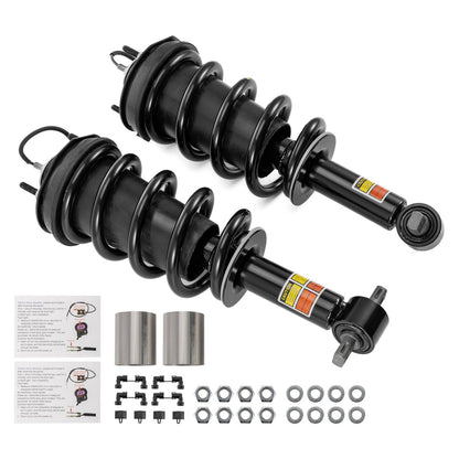 Solidspare For Chevy Silverado GMC Sierra 1500 15-18 4Pcs Set Front Strut + Rear Shocks