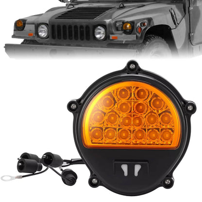 Solid Spare Yellow Lens LED Front Turn Signal Light For Humvee M35 M998 Trucks #12422957