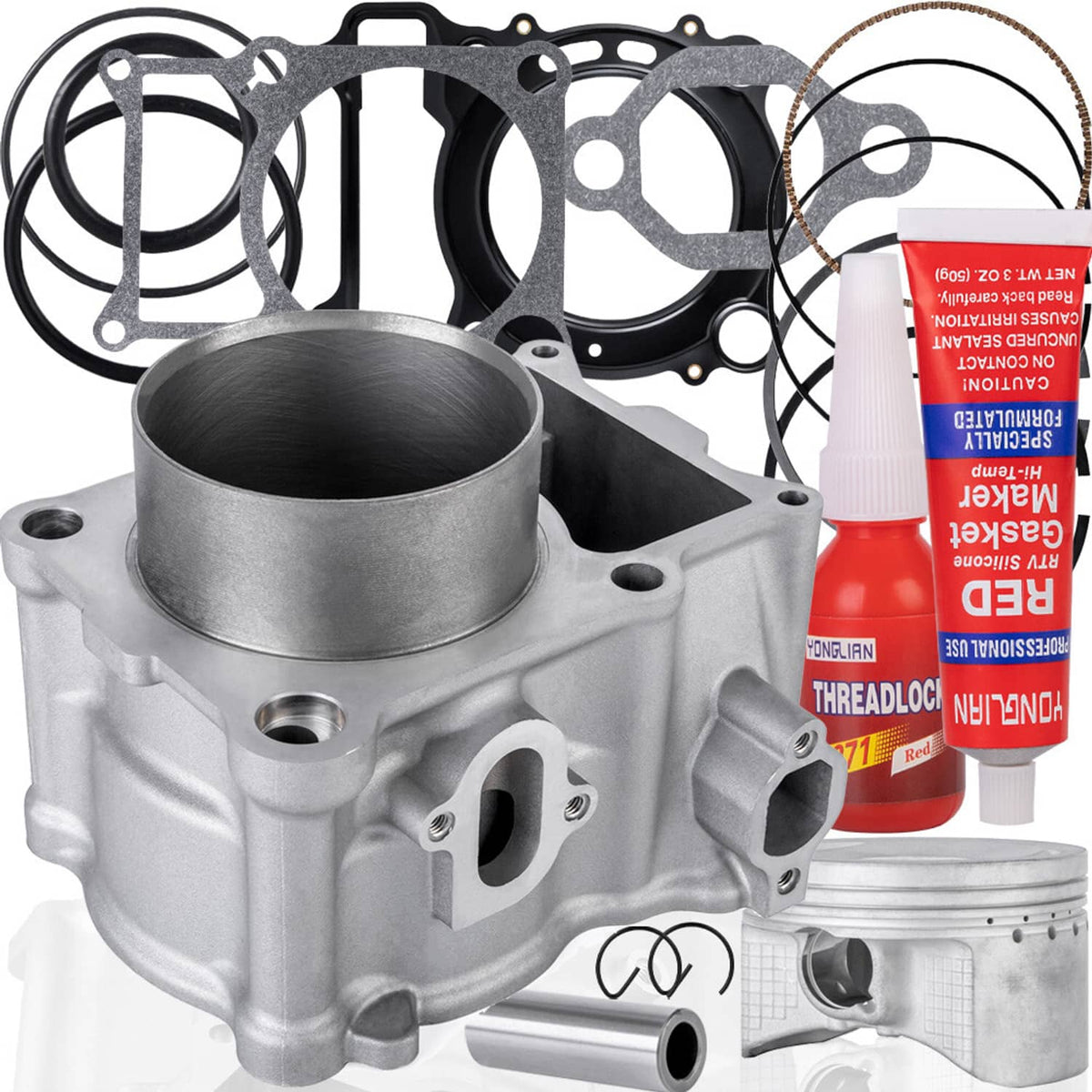 Solidspare Cylinder Piston Gaskets Top End Kit for Yamaha Kodiak 400 Grizzly 400 ATV