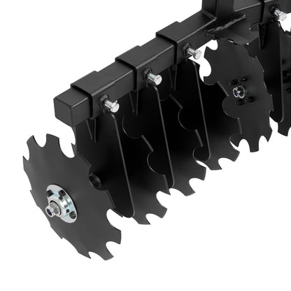 Solidspare 34" Disc Plow Harrow w/ 2-inch Receiver Hitch 8-blade disc For Tractor ATV UTV