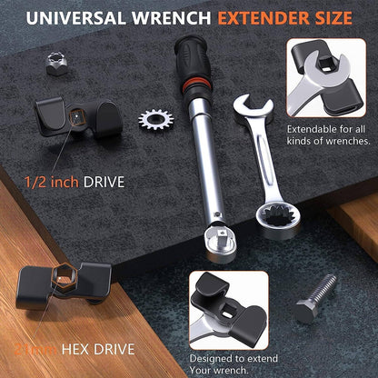 Solidspare For 1/2 Inch Drive Wrench Extend More Leverage Universal Wrench Extender Adapto