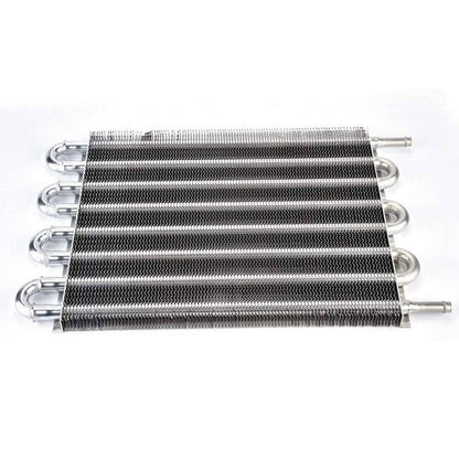 Solidspare 8 Rows Universal Aluminum Remote Transmission Oil Cooler Radiator Converter Kit