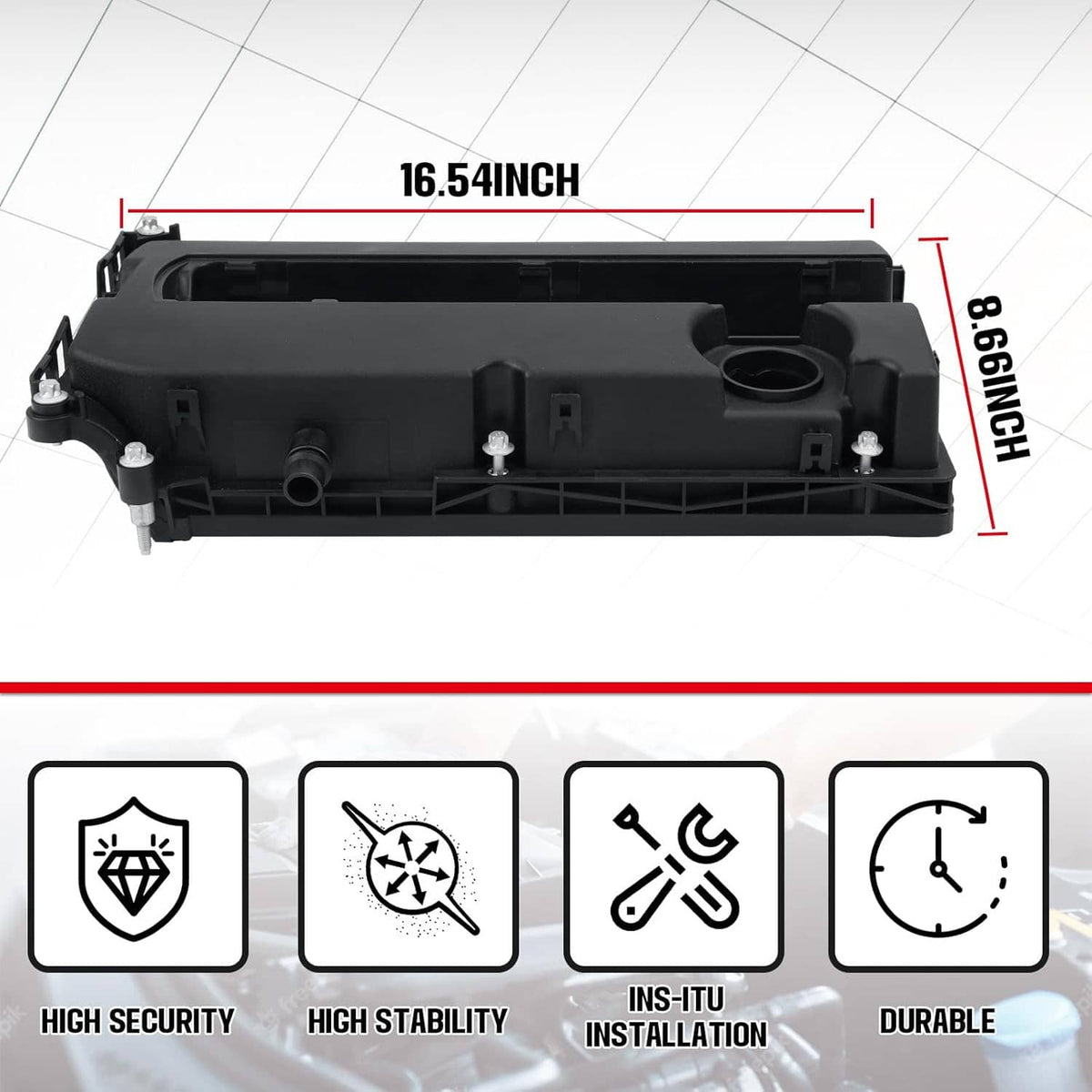 Solidspare Engine Valve Cover Camshaft Rocker Cover For Chevy Cruze Sonic 1.8L 55564395