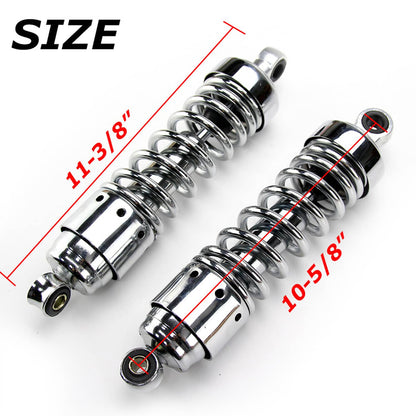 Solidspare Chrome Rear Shocks Absorbers Suspension For Honda Rebel 250 CMX250 CA250 86-2014