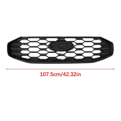 Solidspare For 2023-2025 Ford Escape ST-Line Front Black Grille W/O Radar Holes PJ6Z8200E