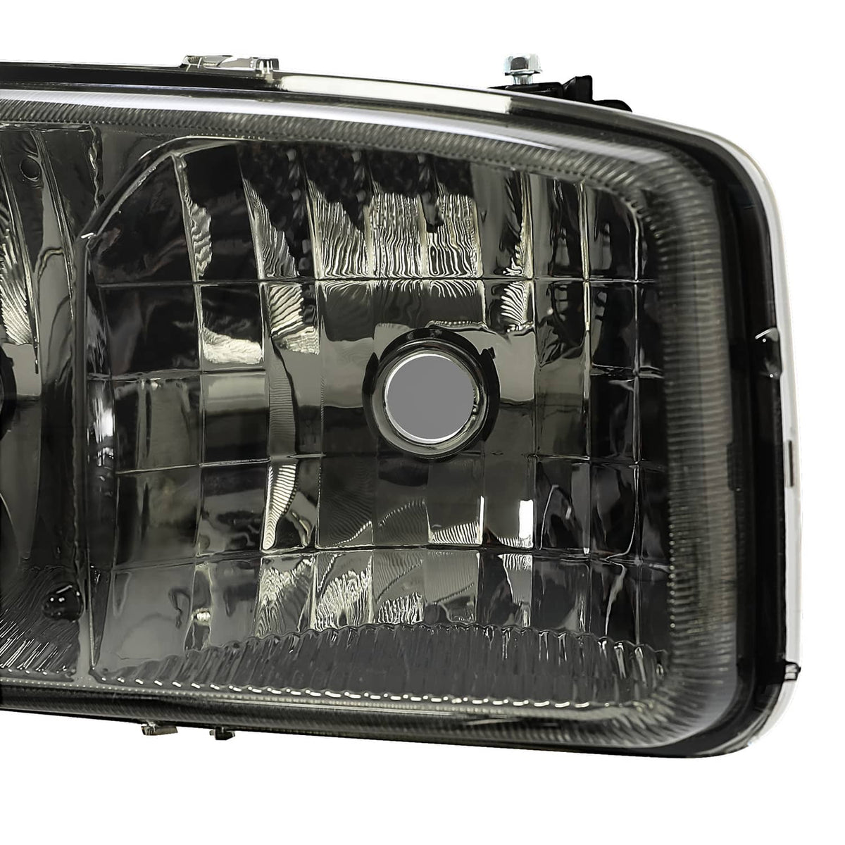 Solid Spare Chrome Headlights+Bumper Lamp Smoke Lens For GMC Sierra 1500 Yukon XL 1999-2007