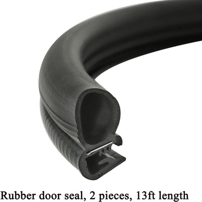 Solidspare Front Door Window Run Sweep Felts Weatherstrip Seals Kit for Chevy GMC Truck