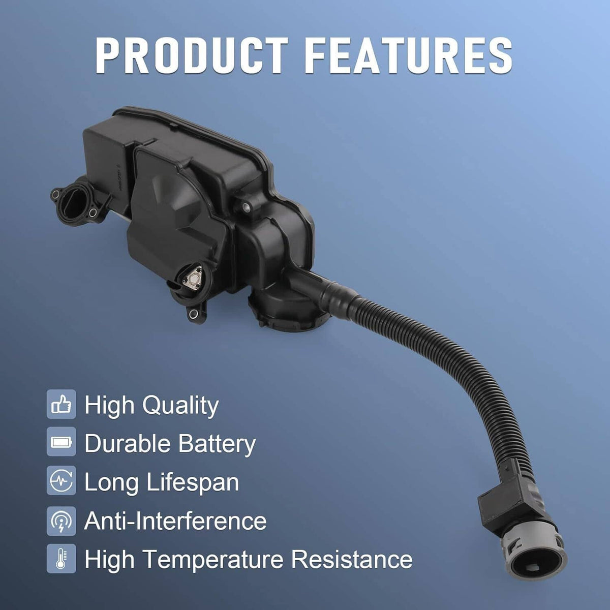 Solidspare New Diesel PCV CCV Oil Separator Assembly For 2011-2016 Ford 6.7L Powerstroke