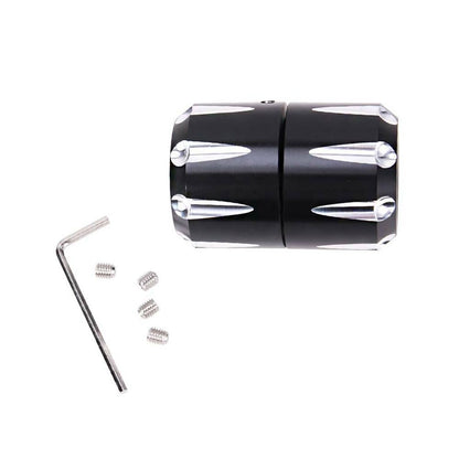 Solidspare Black Thick Cut Front Axle Cap Nut Covers For Harley Touring Road Glide King