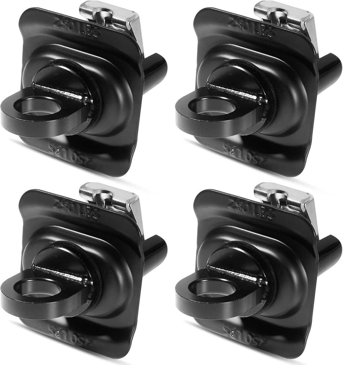 Solidspare Black Truck Bed Cargo Tie Down Loop Kit 23146899 For Sliverado Sierra Colorado