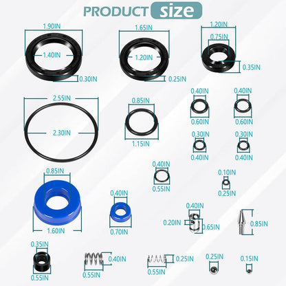 Solid Spare for Bishamon BS-55 BS-65 Manual Pallet Jack BI 52103704-SUPER Seal Repair Kit