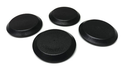 (4) 1-1/4 Inch Black Plastic FLUSH MOUNT HOLE PLUG - Sheet Metal Auto Body Panel
