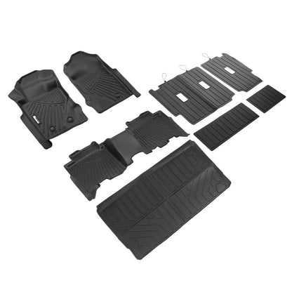 Solidspare Full Set Floor Mats For Ford Bronco 4 Door 2021-2026 TPE All Weather Floor Liner