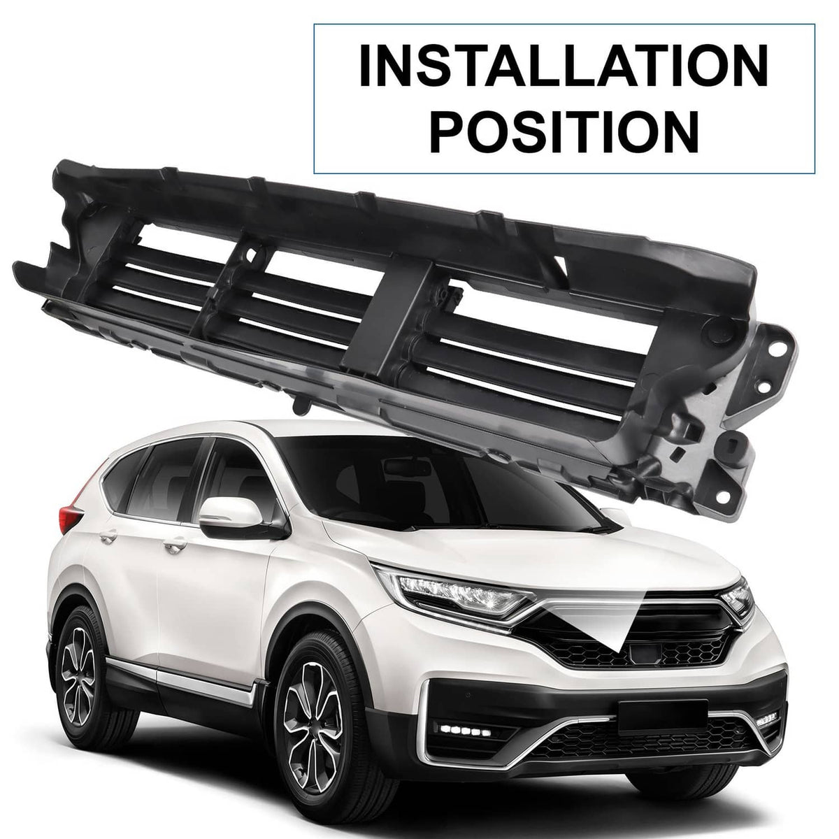 Solidspare Lower Active Grille Shutter With Motor For 2017-2020 Honda CR-V 71350TLAA01
