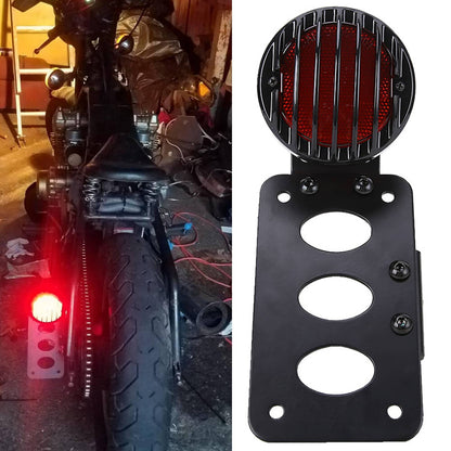 Solidspare Motorcycle LED Tail Brake Run Light Bracket For Harley Sportster Chopper Bobber