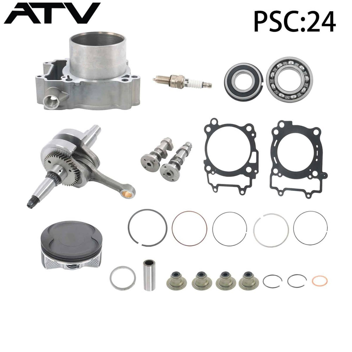 Solidspare Engine Rebuild Kit Crankshaft Cylinder Camshaft For POLARIS 570 RZR RANGER US