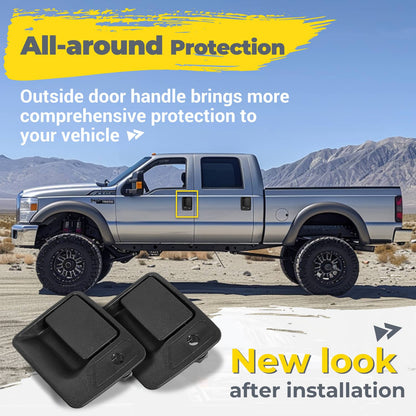Solid Spare For Ford 1999-2016 F-250 F350 Outside Exterior Door Handle Front Left Right Pair