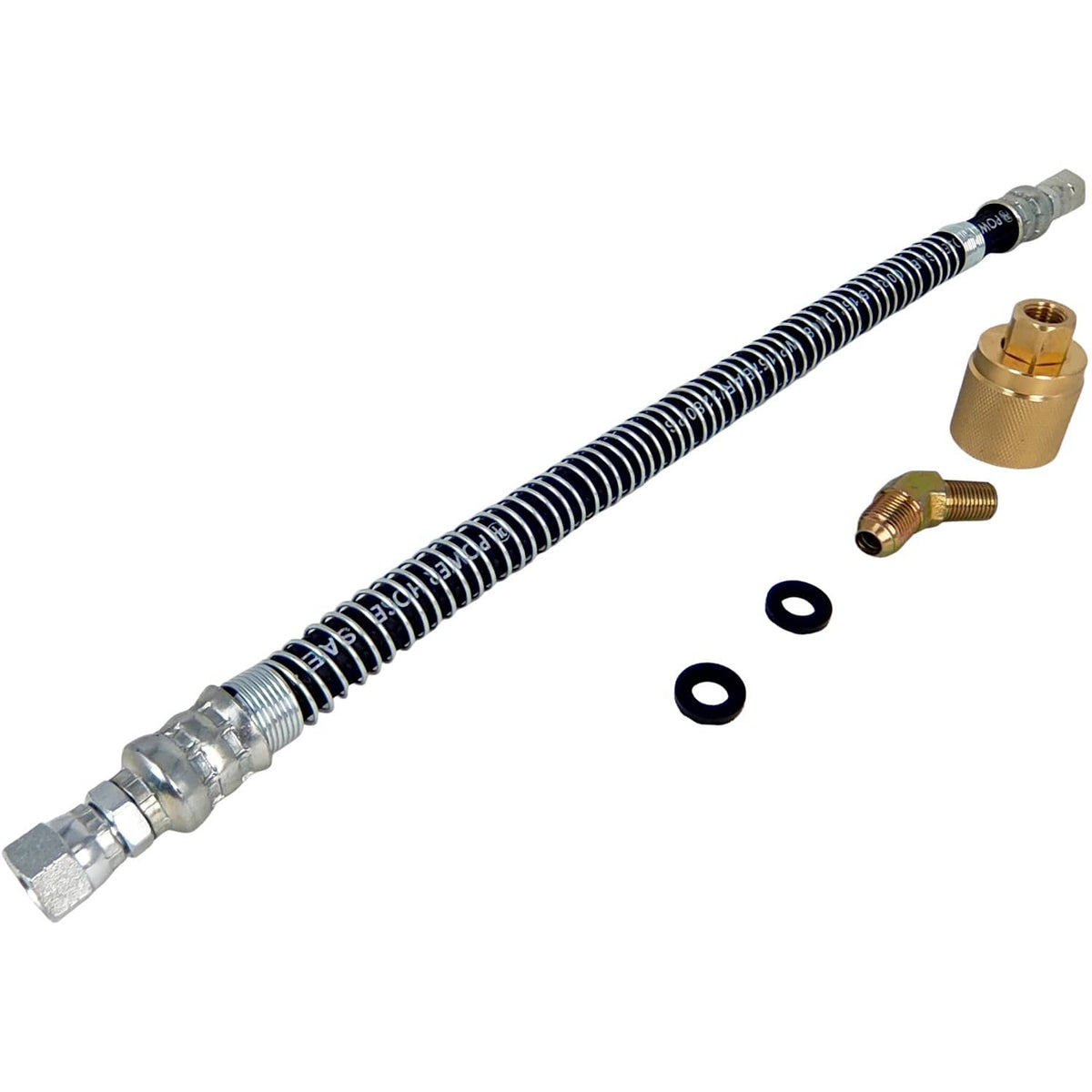 Solid Spare Hose 18" Forklift Propane LPG Female Tank Connector Crimped Spiral 18 inch