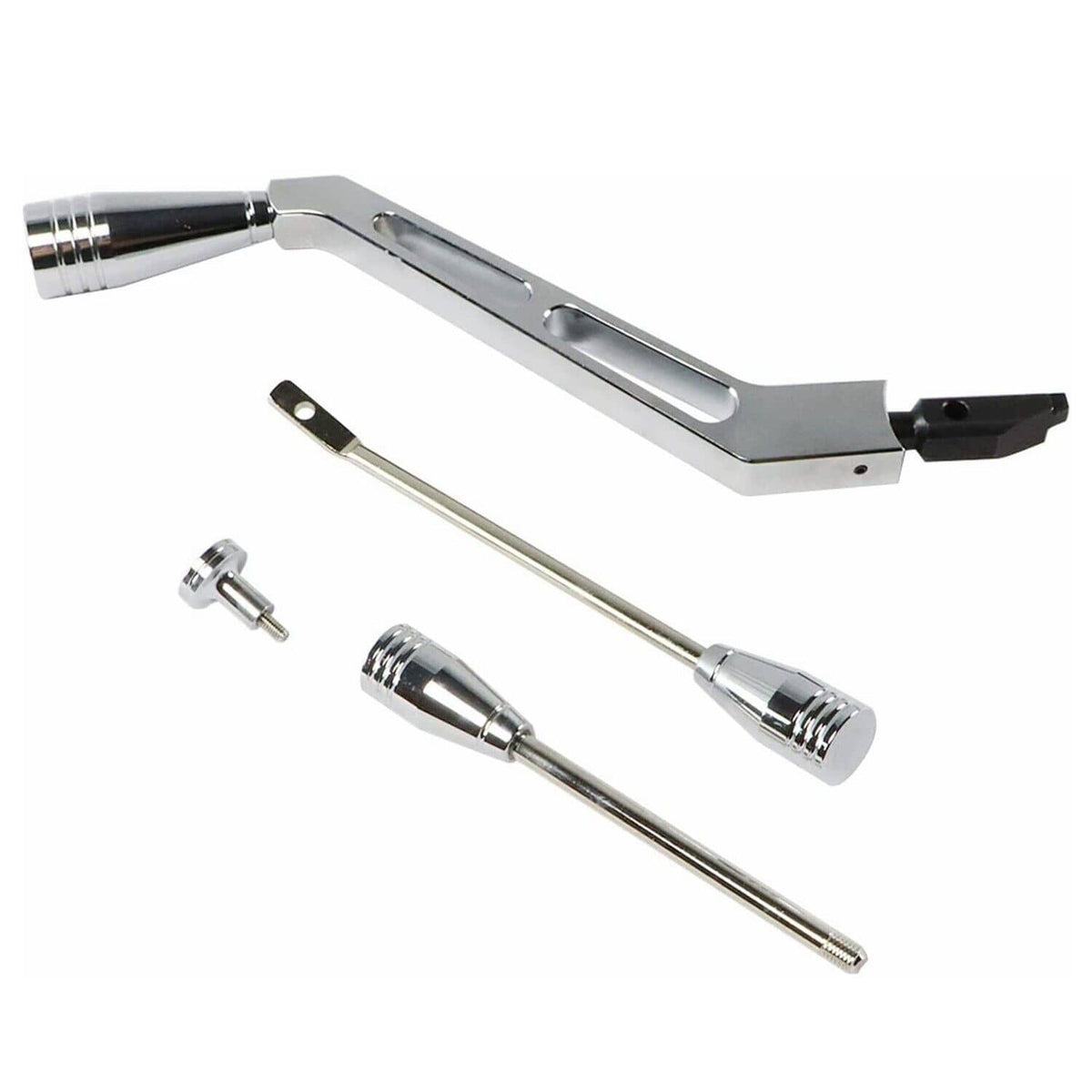 Solidspare Column Shifter Lever Turn Signal Hazard Tilt Kit Polished For GM Chevy Buick New