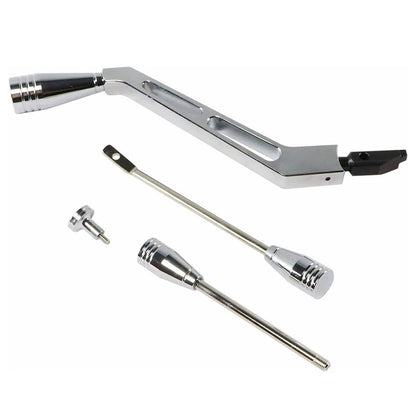 Solidspare Column Shifter Lever Turn Signal Hazard Tilt Kit Polished For GM Chevy Buick New