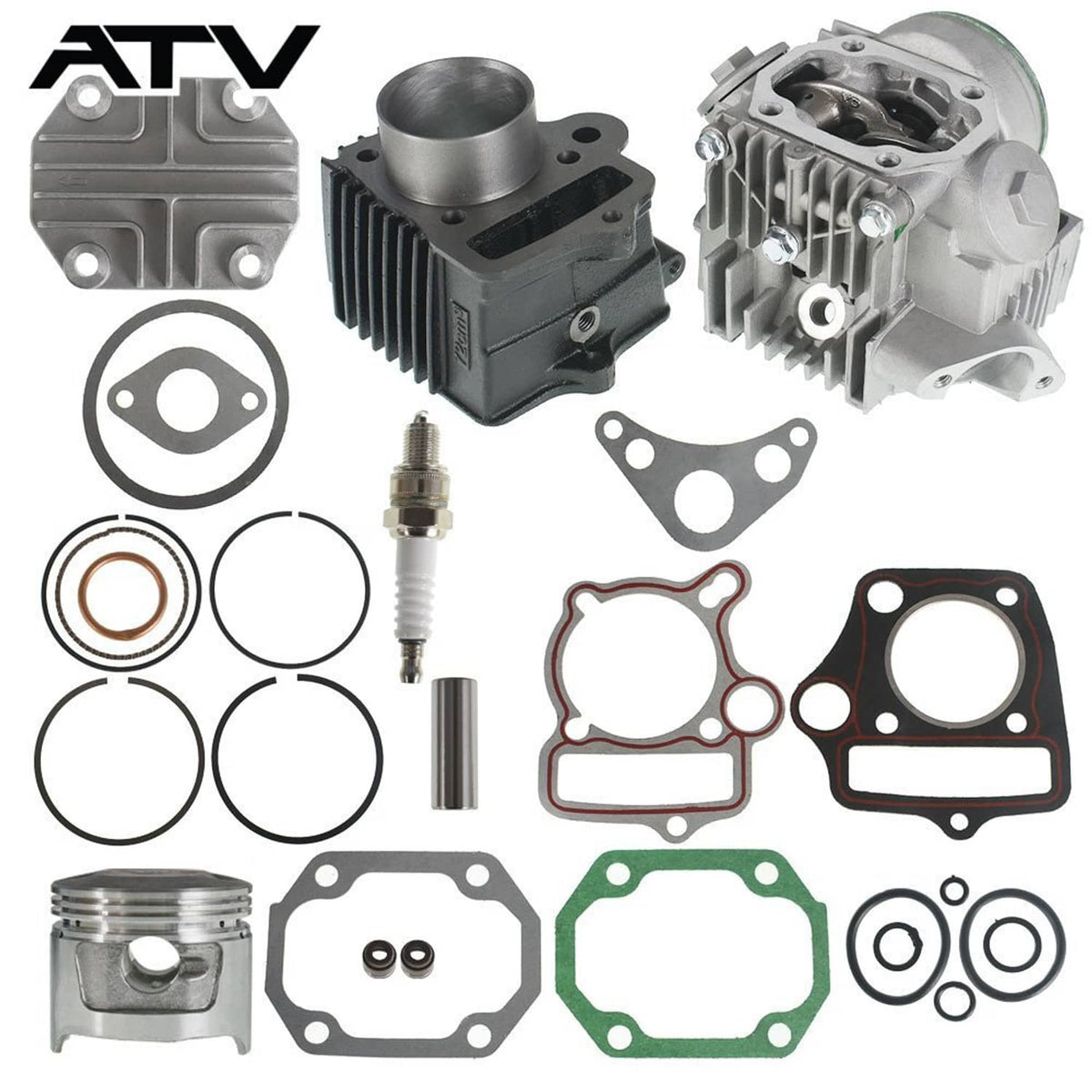 Solidspare Top End Kit for Honda ATC70 CRF70 CT70 C70 TRX70 XR70 S65 70cc Cylinder Piston