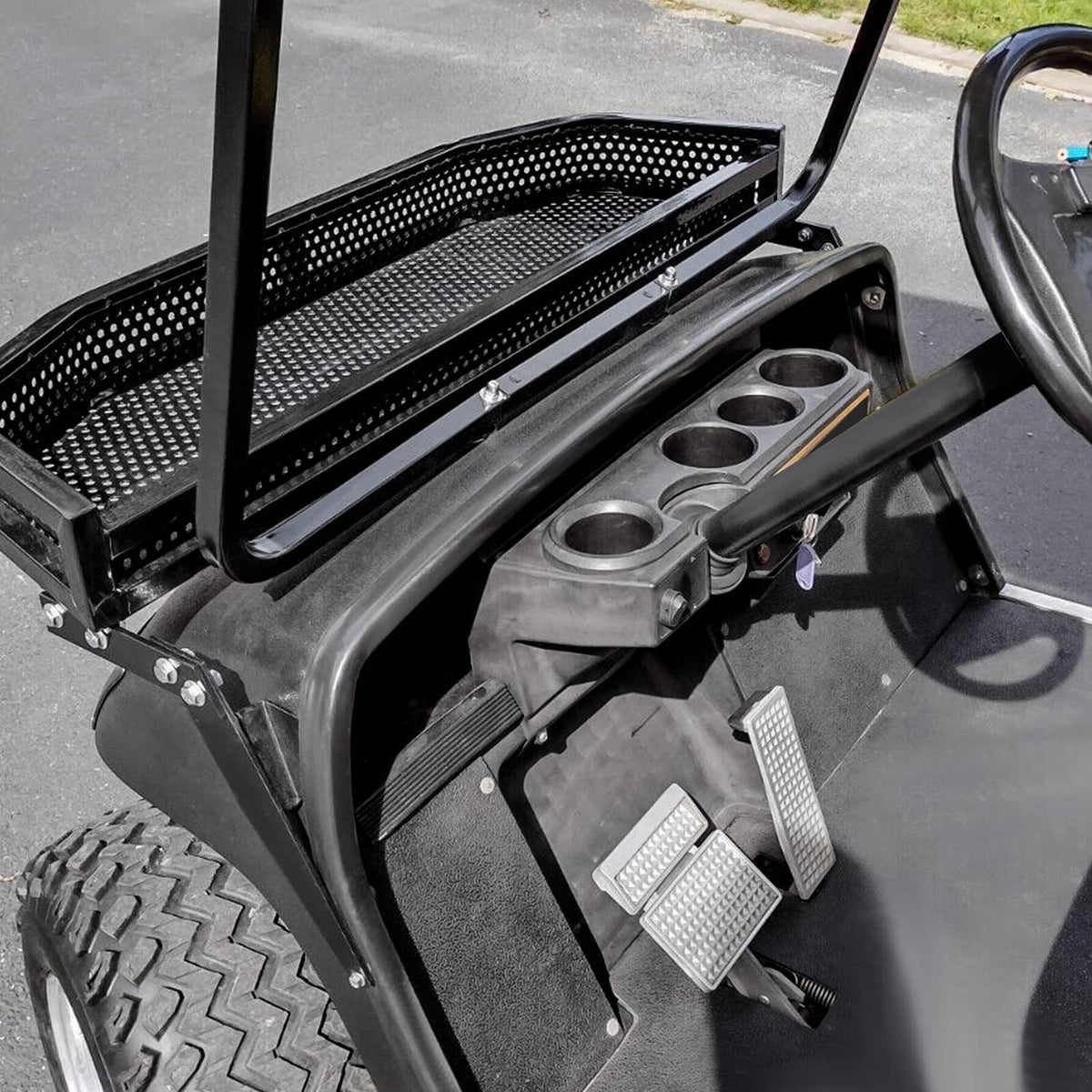 Solidspare Golf Cart Front Basket w/Mounting Brackets For Yamaha G14 G16 G19 G20 G21 G22