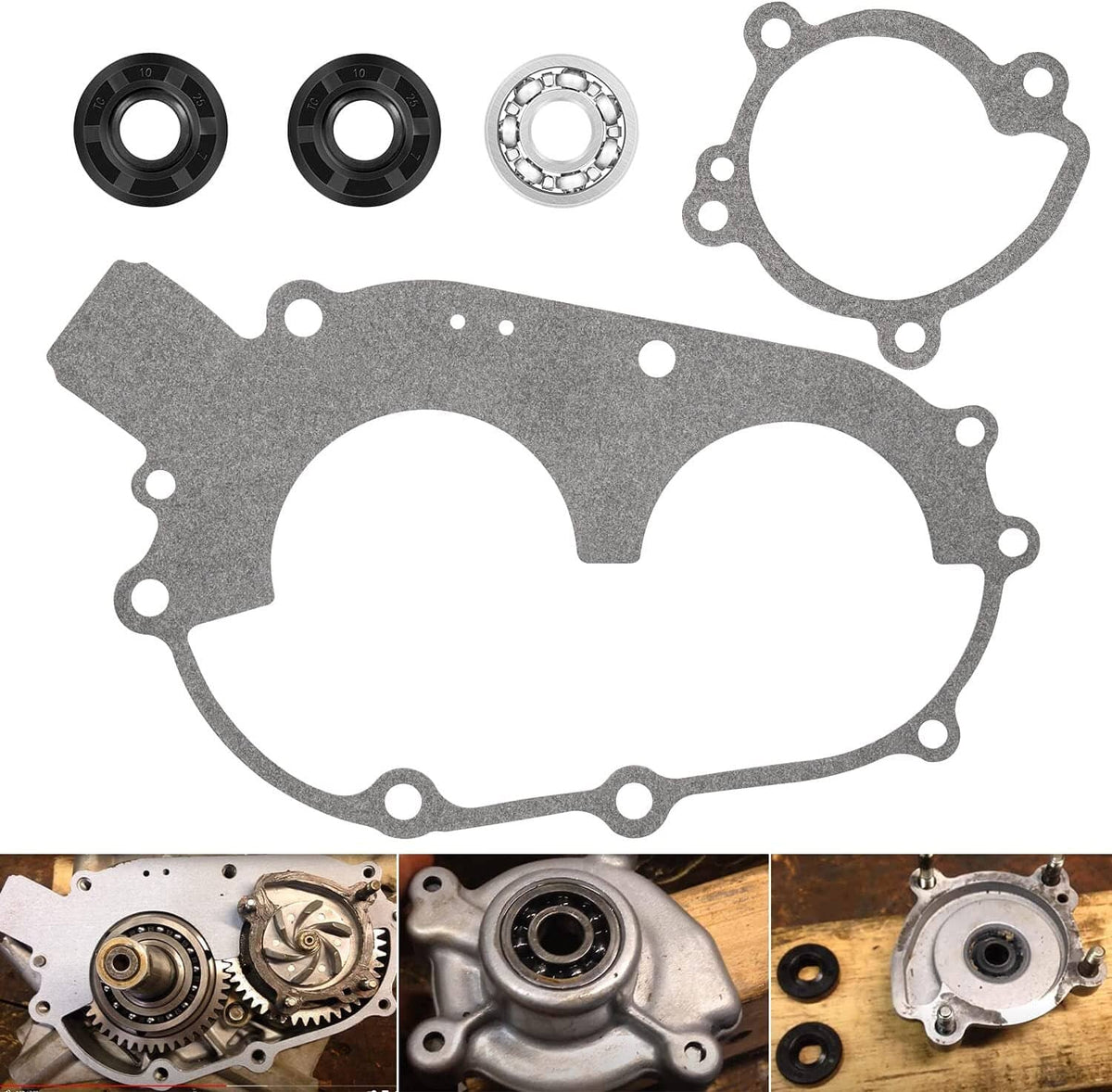 Solid Spare Water Pump Seals & Gaskets Rebuild Kit for Polaris 350L 400 & 400L 2 Stroke
