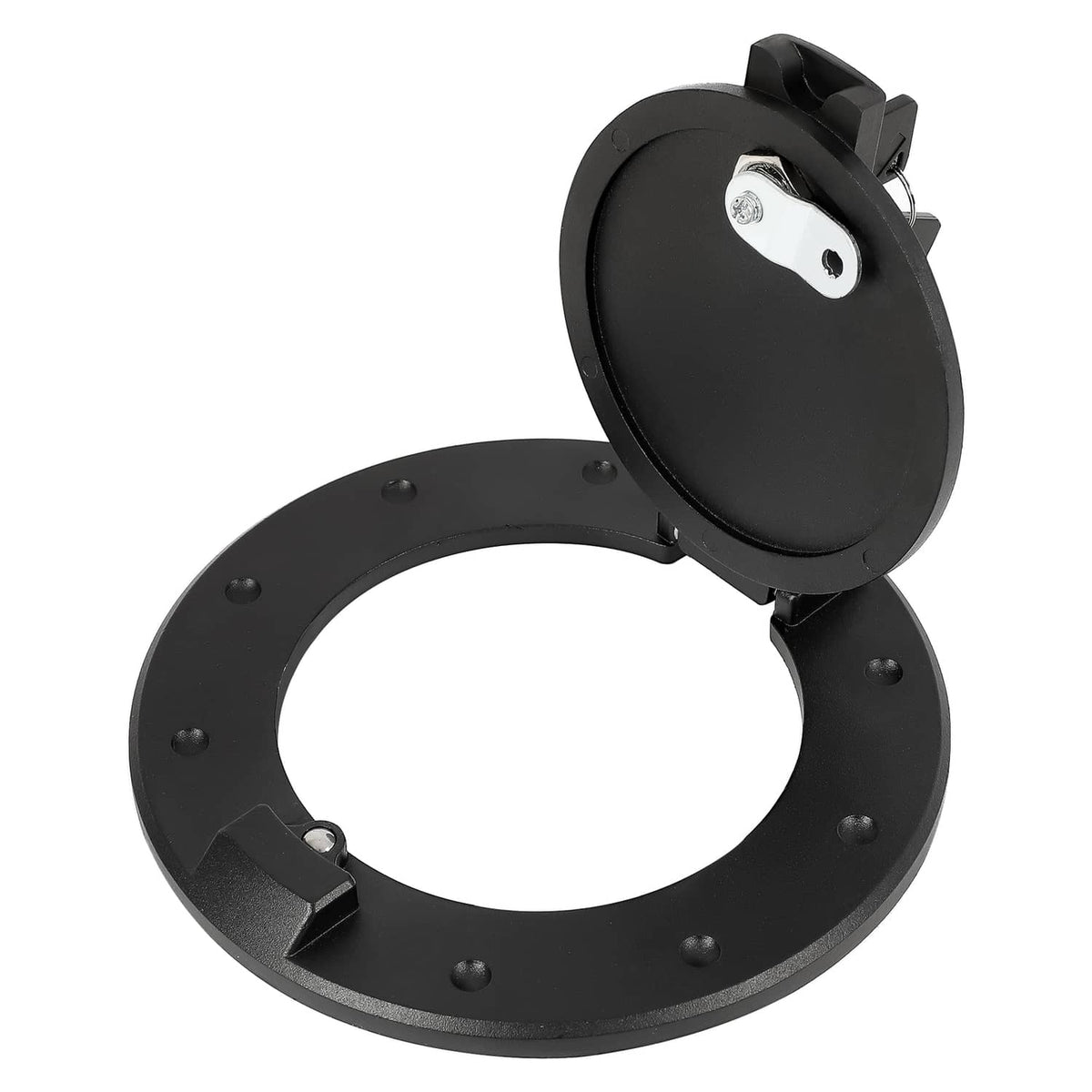 Solid Spare For Hummer H2 2003-2009 Locking Fuel Door Gas Tank Cap Cover ALUMINUM Black New
