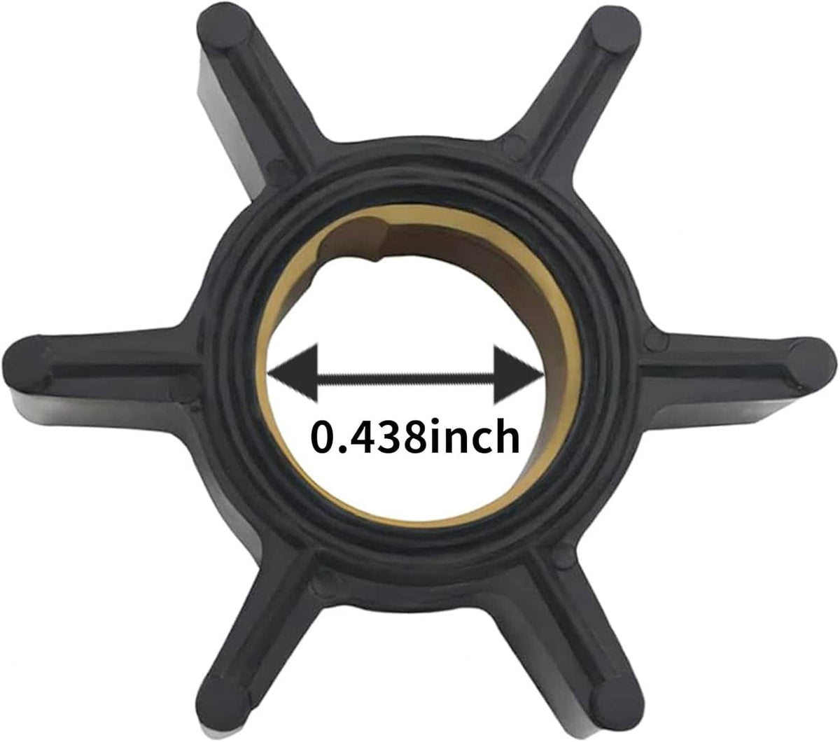Solid Spare 0.438" Water Pump Rebuild Kit for 4 4.5 6 7.5 9.8 89980T1 89980Q1 92970A5 Marine