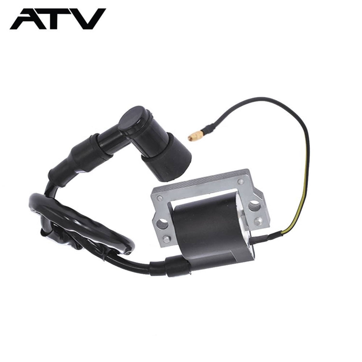 Solidspare NEW Black Ignition Coil For Golf Cart Yamaha G1 J10 1976-1986 ATV