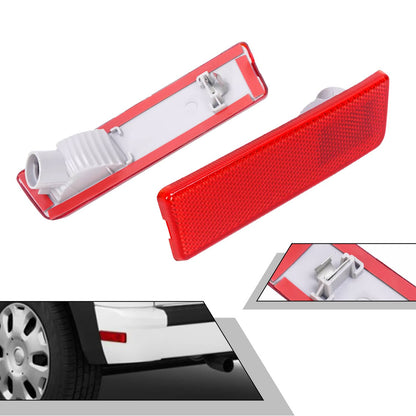 Solid Spare Rear Red Bumper Side Marker Lights Lamp Reflector For Ford Transit Connect 10-13