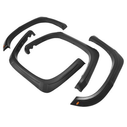Solid Spare Plastic Set Of Fender Flares Black Kit Front Rear Fits Toyota Tundra 2014-2021