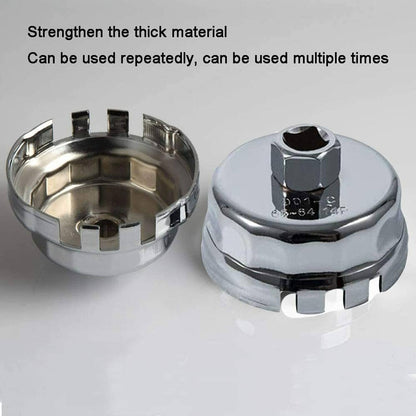 Solid Spare 64mm 14 Flute Oil Filter Wrench Cap Removal Tool for Toyota, Lexus, Scion 1.8L