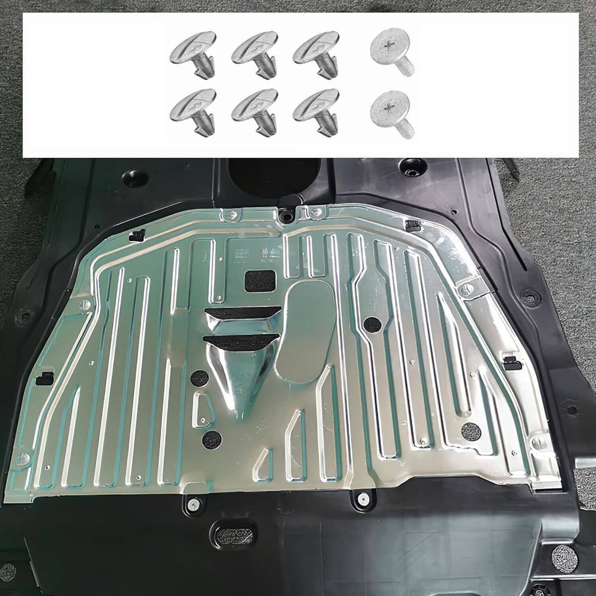 Solidspare New Car Front Engine Splash Guard Under Car Shield Cover For 16-21 Honda Civic