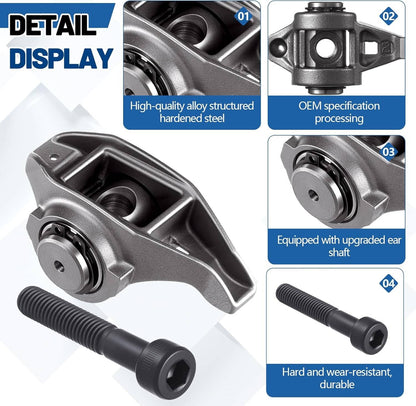 Solidspare Rocker Arms with Upgraded Trunion Kit Installed For 4.8 5.3 5.7 6.0 LS1 LS2 LS6