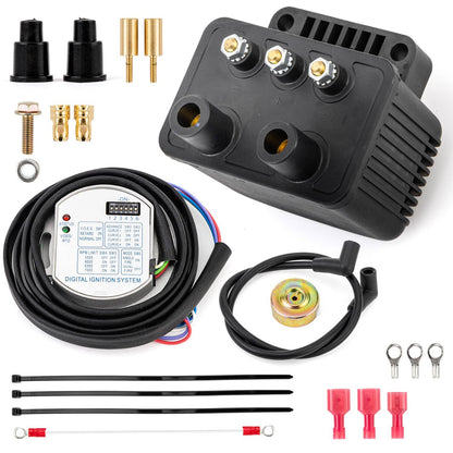 Solidspare NEW 53-660 Single Fire Programmable Ignition Kit Fit For Big Twin Evo 53-644