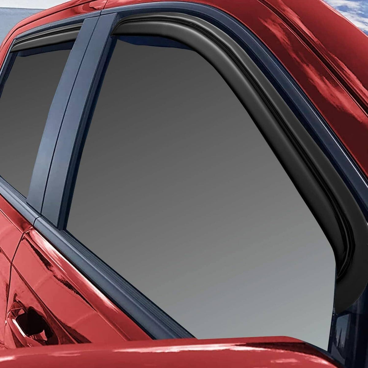 Solidspare Window Visors Rain Sun Guard for 99-06 Chevy Silverado GMC Sierra Extended Cab