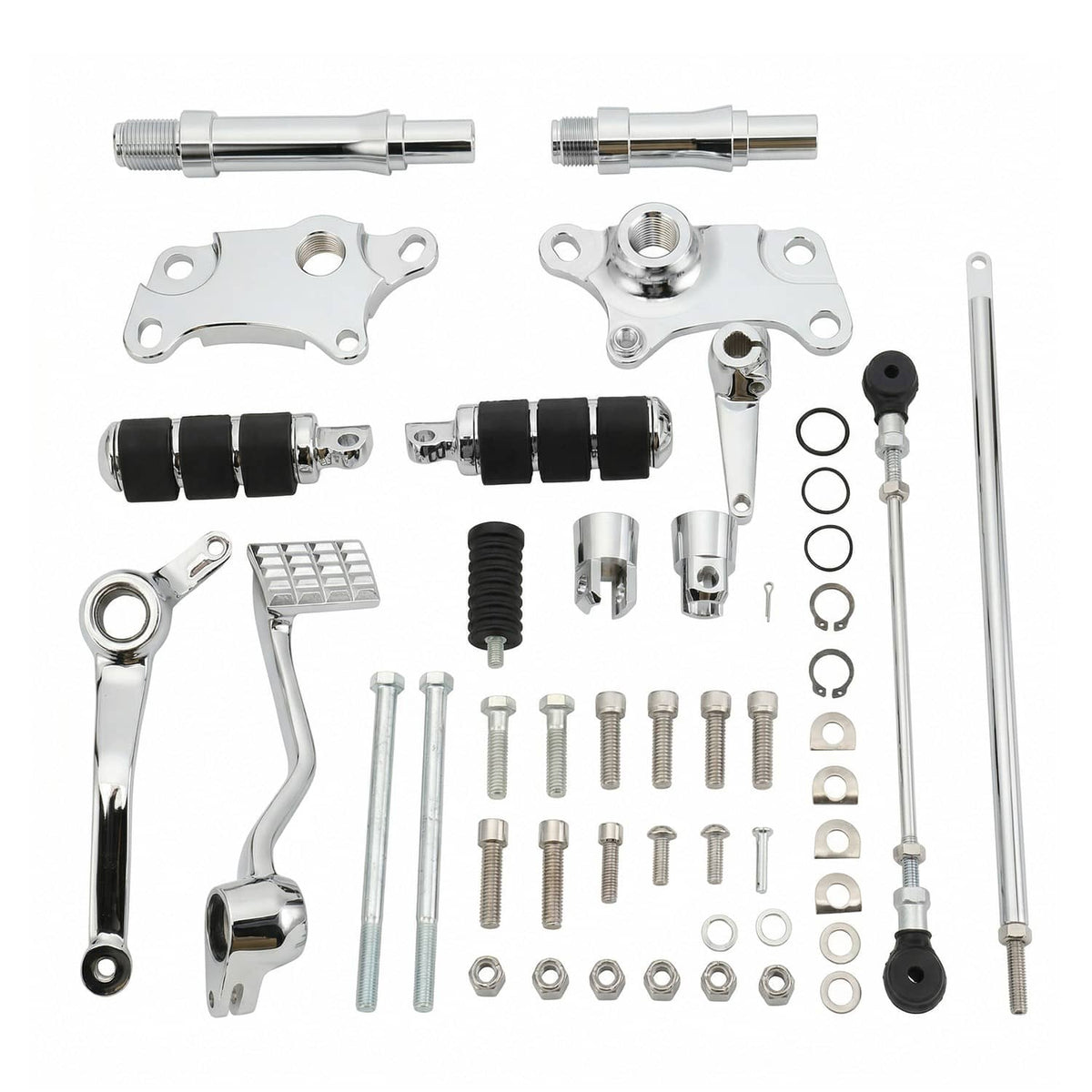 Solidspare Forward Controls Pegs Levers Linkage Kit For Harley Sportster 883 1200 91-03