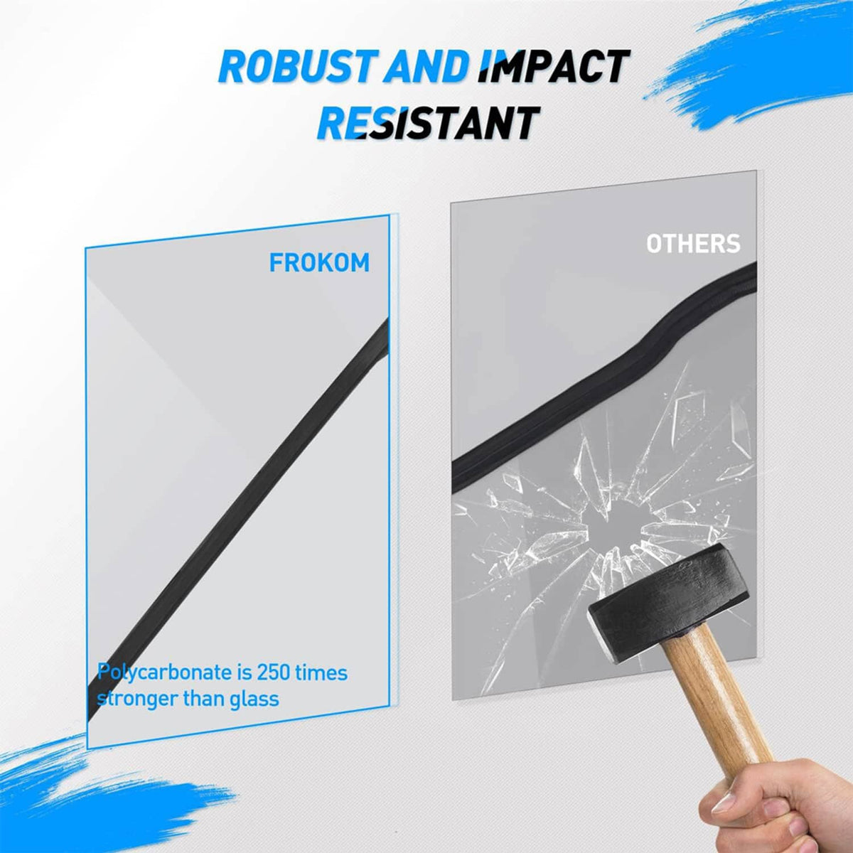 Solidspare Scratch-Resistant Full Windshield For Polaris 2008-2014 RZR 800 / S 800 / 4 800